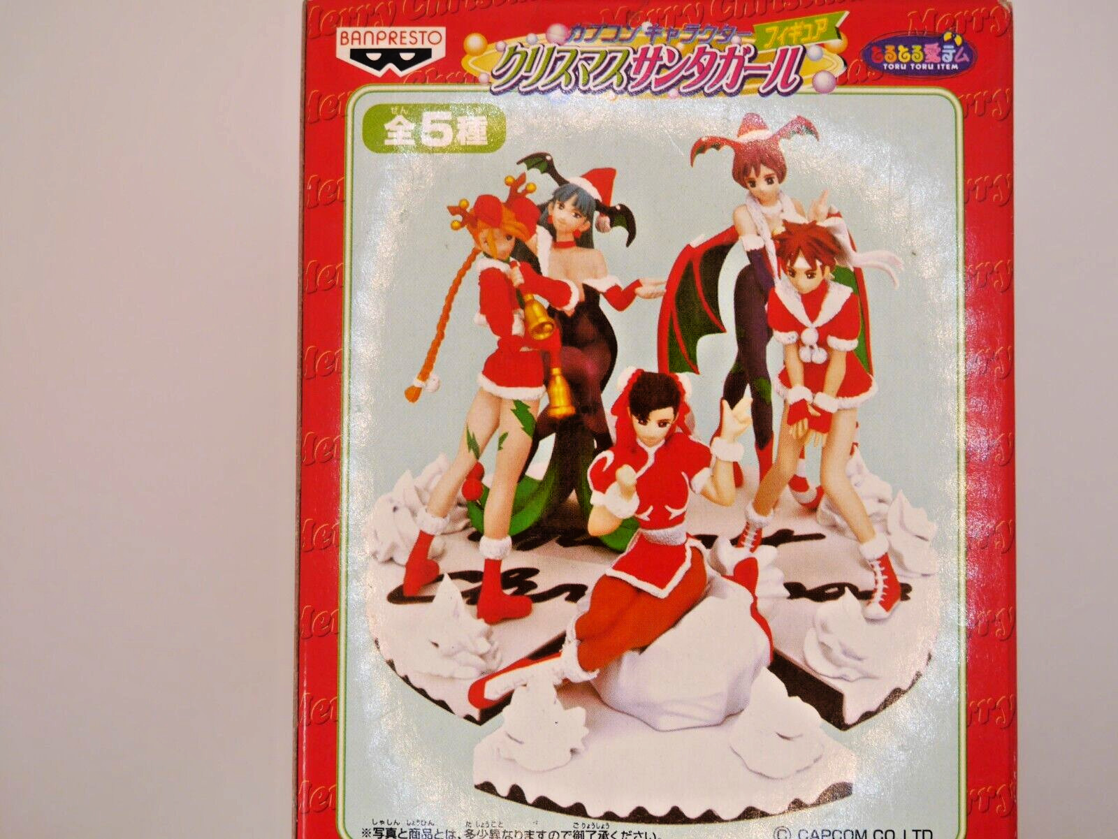 Capcom Character Christmas Santa Girl 5Figures (complete set,Unopened) Chunli Capcom Character Christmas Santa Girl 5Figures (complete set,Unopened) Chunli