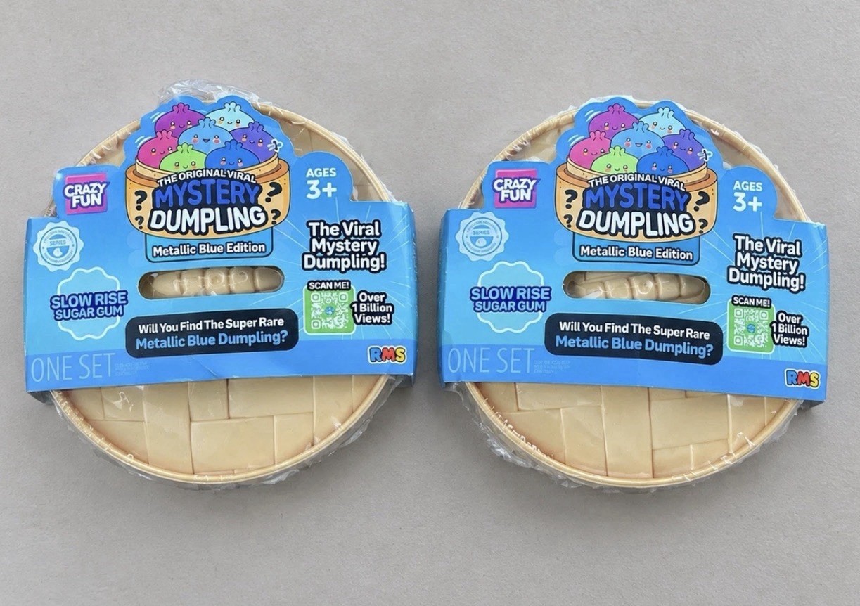Lot 2 NEW Metallic Blue Slow Rise Edition Crazy Fun Mystery Dumpling RMS Squishy Lot 2 NEW Metallic Blue Slow Rise Edition Crazy Fun Mystery Dumpling RMS Squishy
