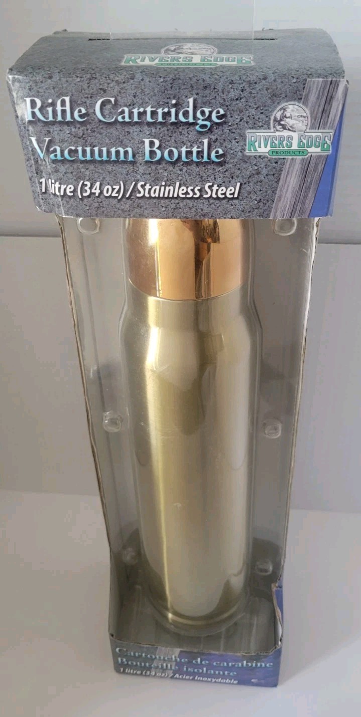 Rivers Edge Products Bullet STEEL VACUUM BOTTLE THERMOS RUMBLE 1 LITER 1000ML🔥 Rivers Edge Products Bullet STEEL VACUUM BOTTLE THERMOS RUMBLE 1 LITER 1000ML🔥