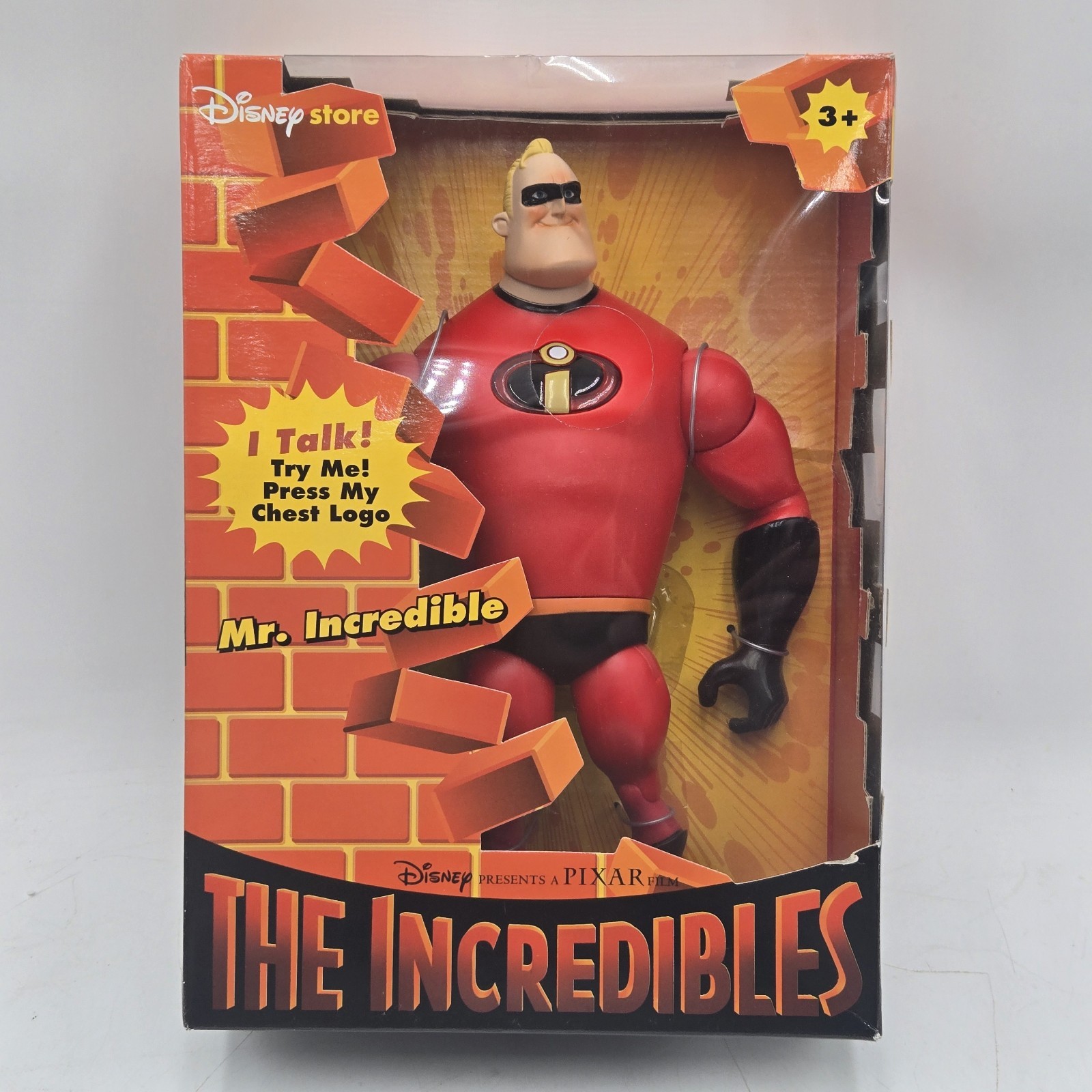 Disney Store Mr. Incredible Light Up Talking Action Figure 11 Disney Store Mr. Incredible Light Up Talking Action Figure 11