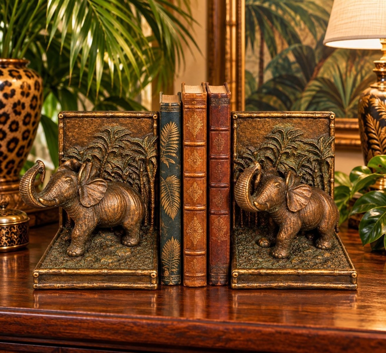 Heavy Elephant Bookends 6\