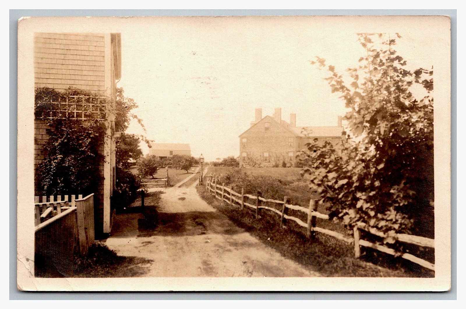 RPPC ~ Boston MA ~ Historic Home House Street view Massachusetts RPPC ~ Boston MA ~ Historic Home House Street view Massachusetts