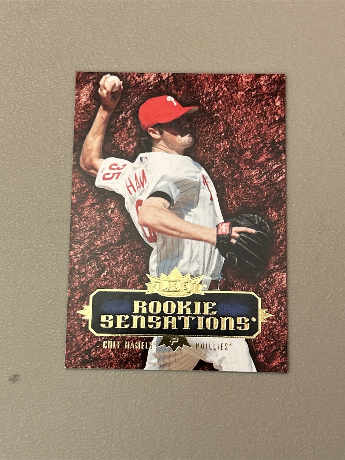 Cole Hamels 2007 Fleer Rookie Sensations baseball card RS-CH Phillies