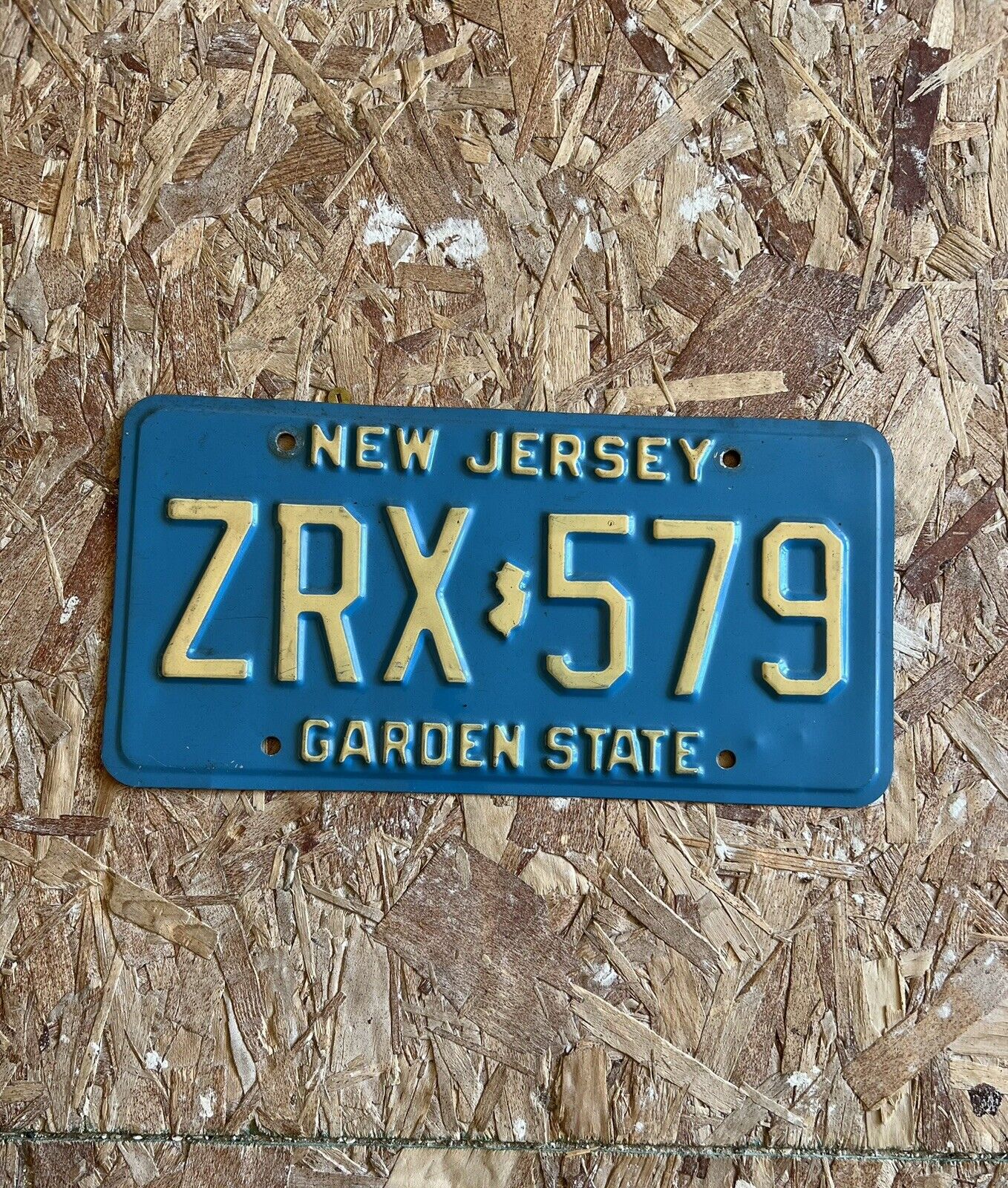 vintage new jersey license plate garden state