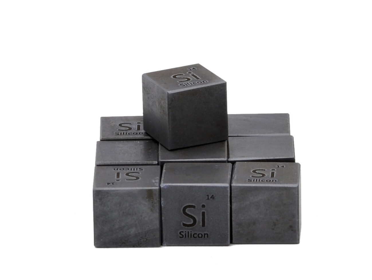 Silicon Metal 10mm Density Cube 99.999% for Element Collection USA SHIPPING