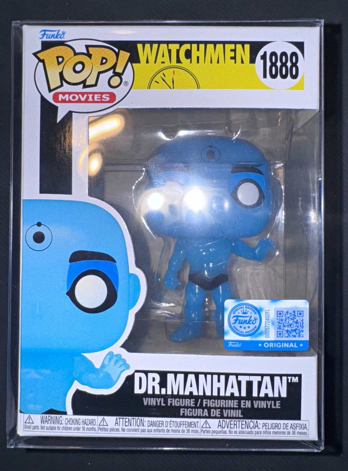 Funko Pop Watchmen DR MANHATTAN #1888 Special Edition Exclusive w/ Protector