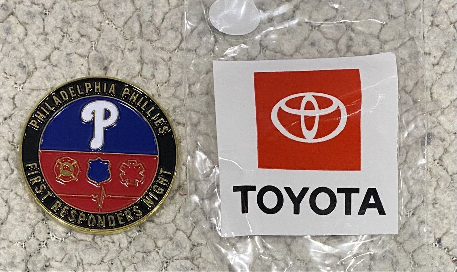 2023 BRAND NEW PHILLIES SGA 9/11/2023 FIRST RESPONDERS CHALLENGE COIN by Toyota
