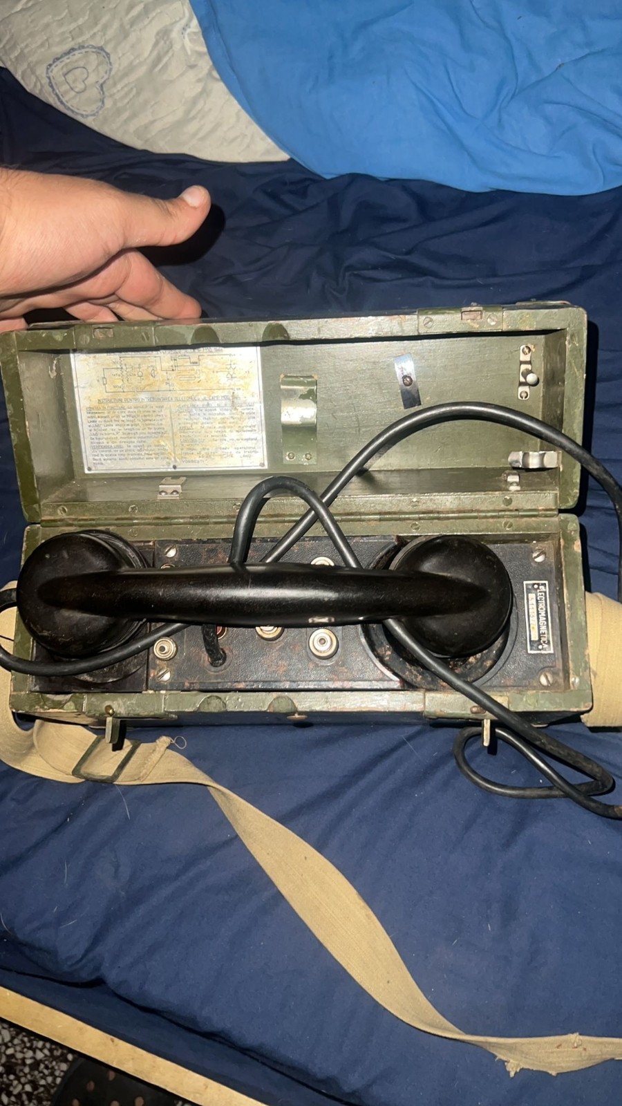 1944 WW2 Military Romanian Field Phone
