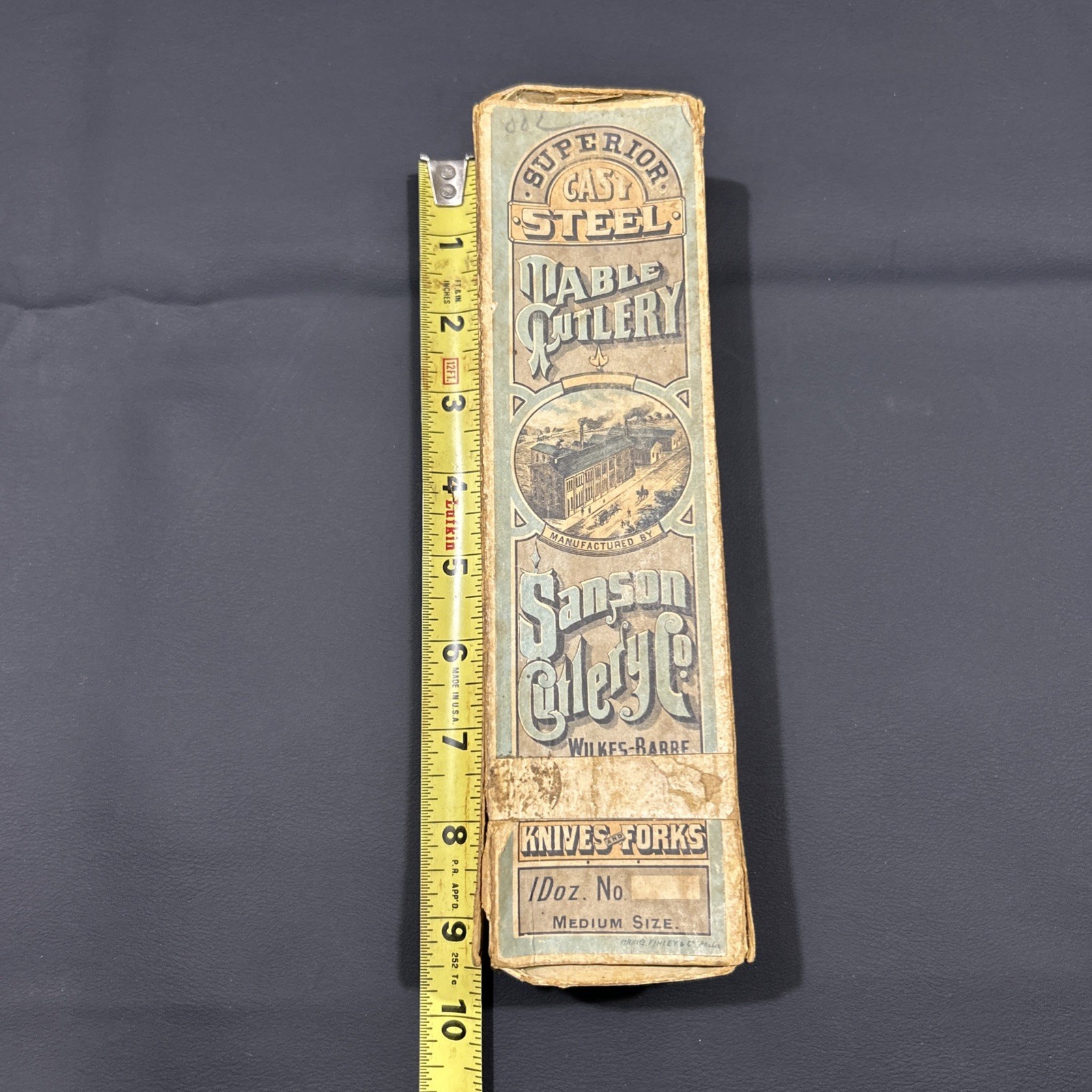 Sanson Cutlery Co. Empty Ad. Box Knives/Forks Wilkes-Barre, PA. Mabel Cutlery. Sanson Cutlery Co. Empty Ad. Box Knives/Forks Wilkes-Barre, PA. Mabel Cutlery.