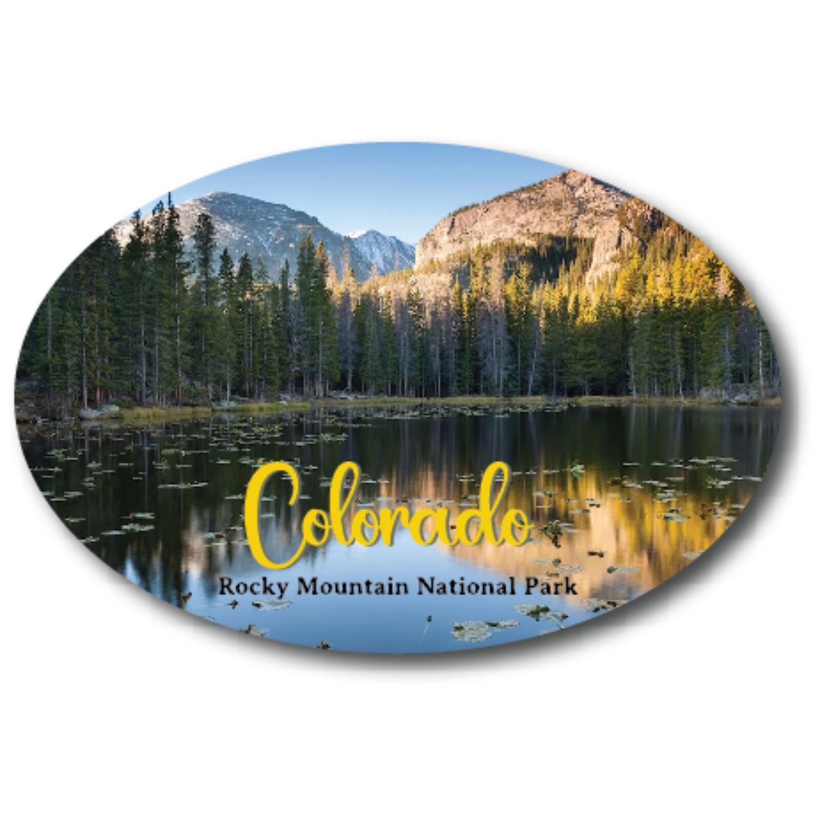 Magnet Me Up Colorado Rocky Mountain National Park Scenic Oval Magnet Decal, 4x6
