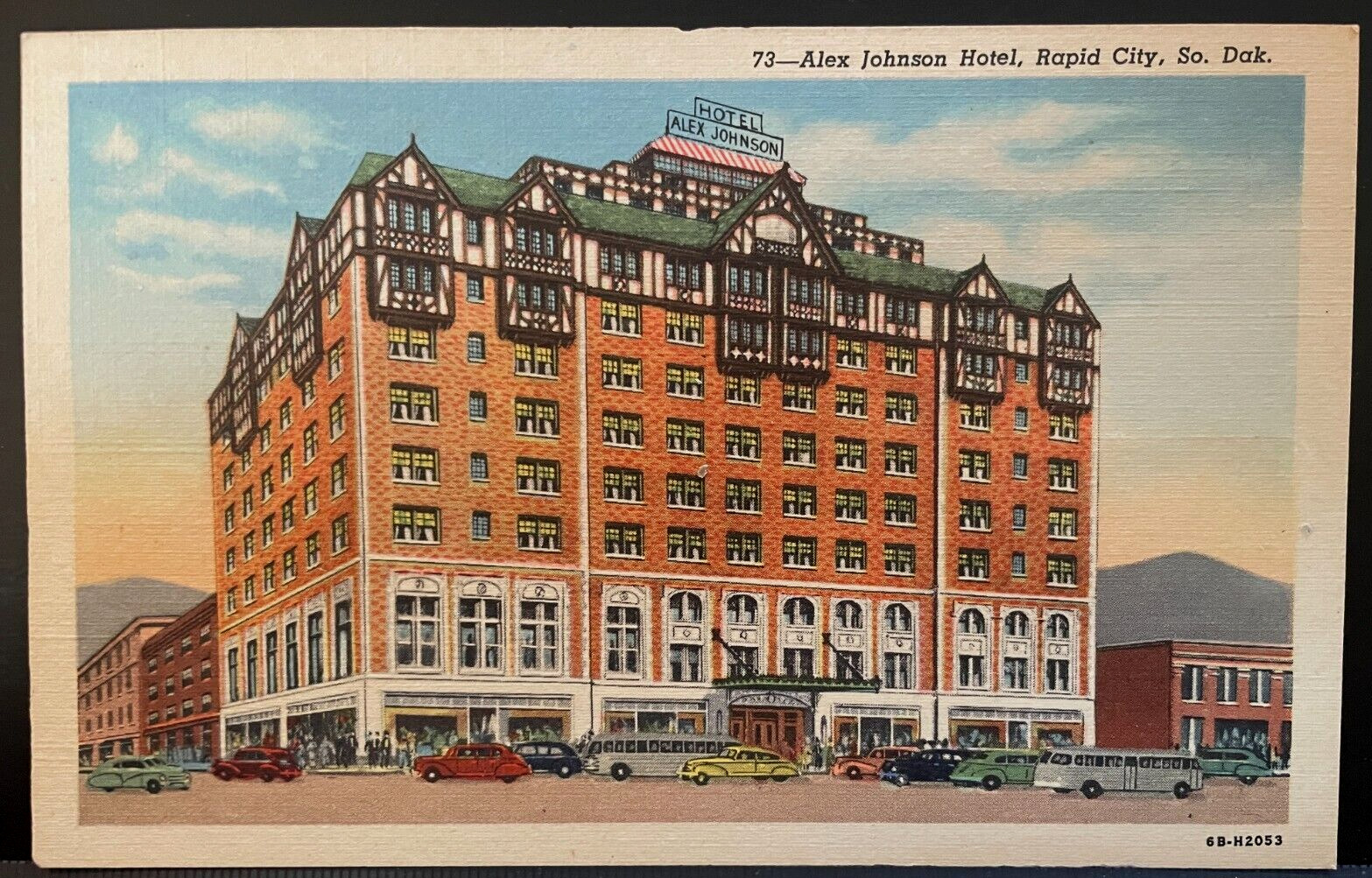 Vintage Postcard 1946 Alex Johnson Hotel, Rapid City, South Dakota (SD)