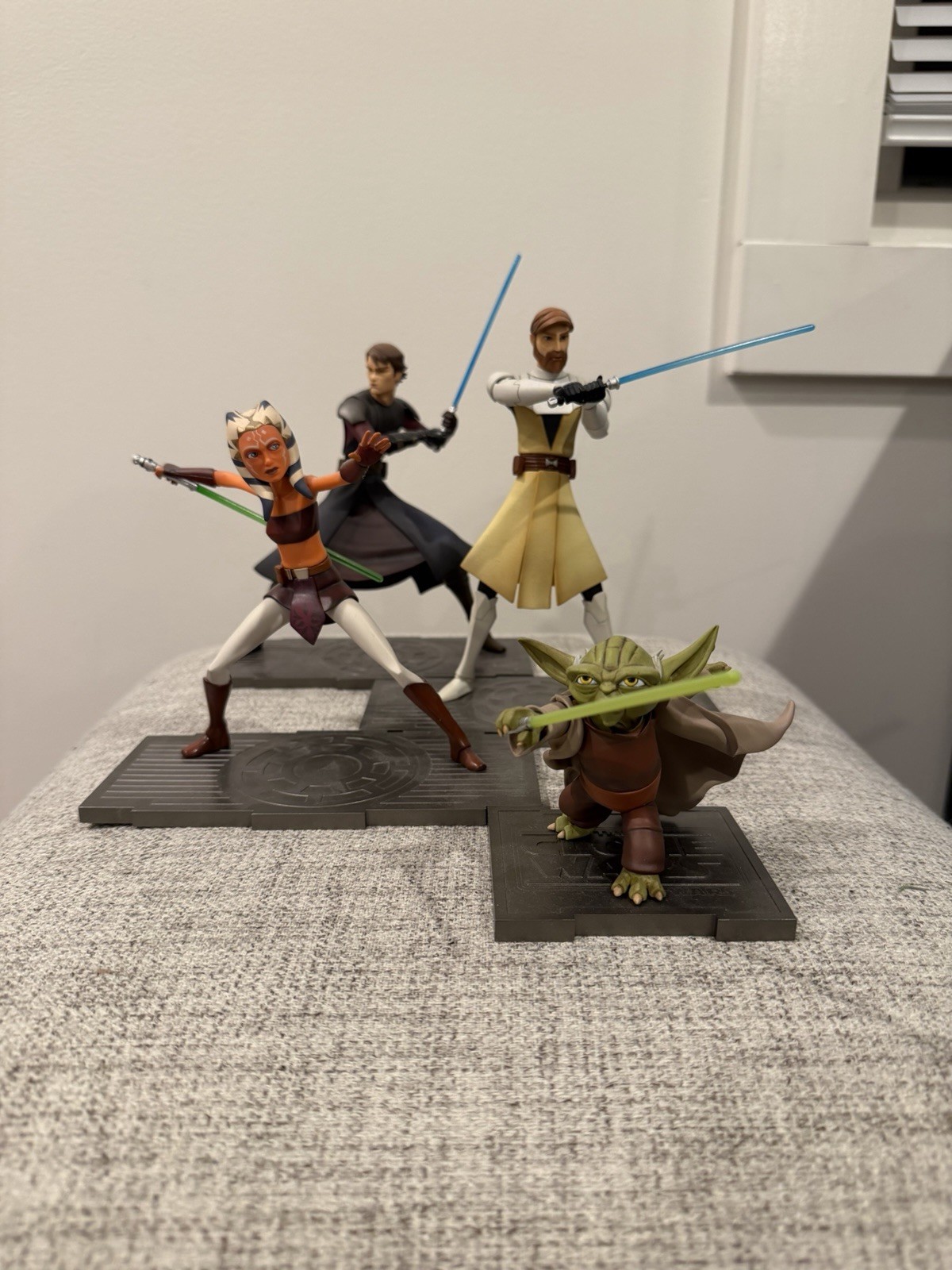 Kotobukiya Star Wars Artfx Clone Wars Lot, Ahsoka, Yoda, Obi Wan And Anakin Kotobukiya Star Wars Artfx Clone Wars Lot, Ahsoka, Yoda, Obi Wan And Anakin