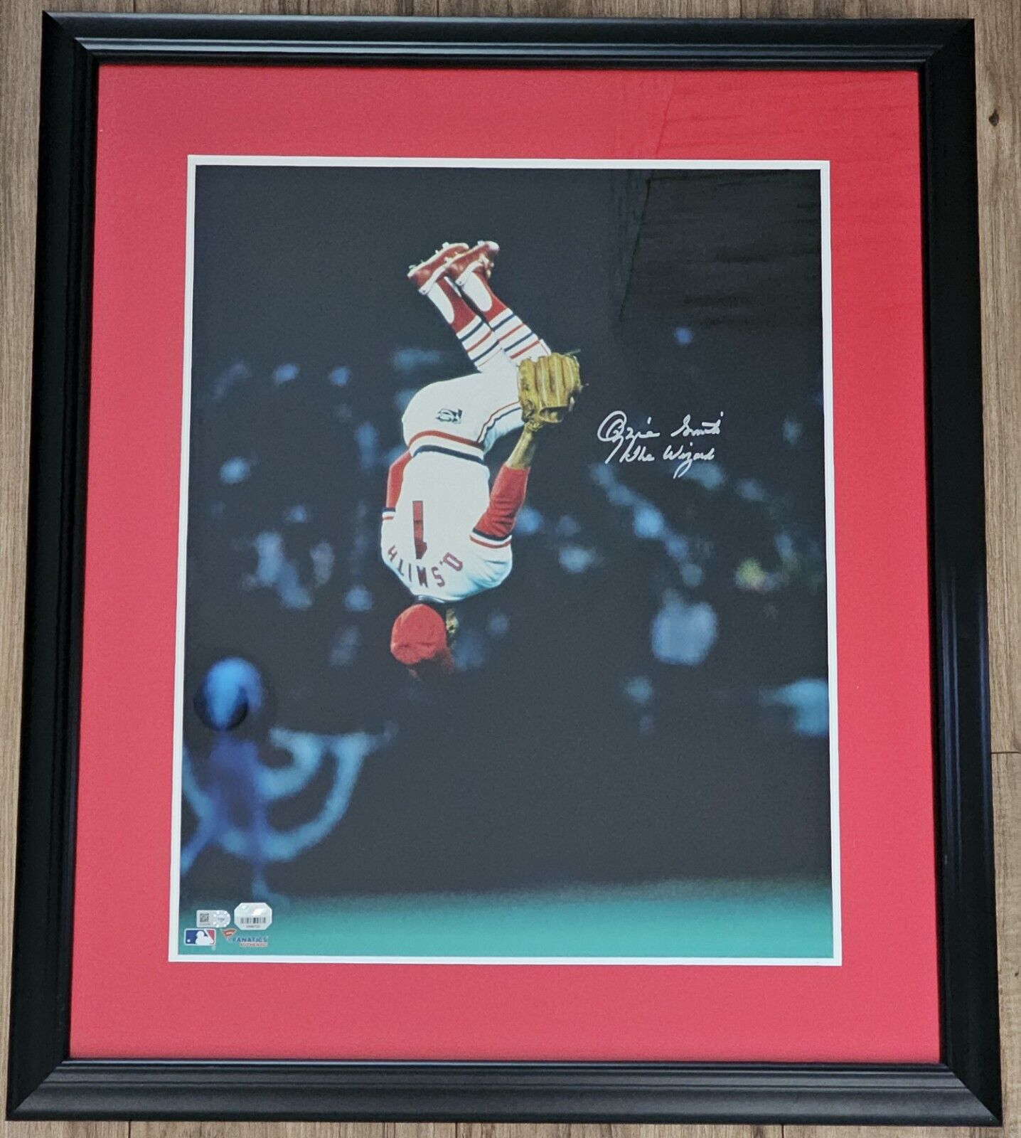Ozzie Smith Autographed St. Louis Cardinals 16x20 Flip Photo- Fanatics *White