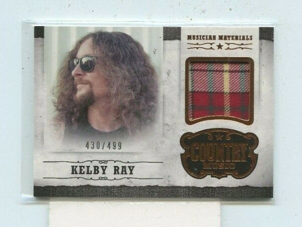 KELBY RAY 2014 Panini Country Musician Materials Worn Relic #D /499