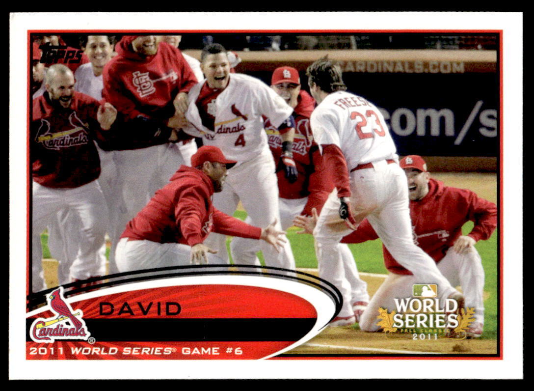 2012 Topps David Freese #291 St. Louis Cardinals