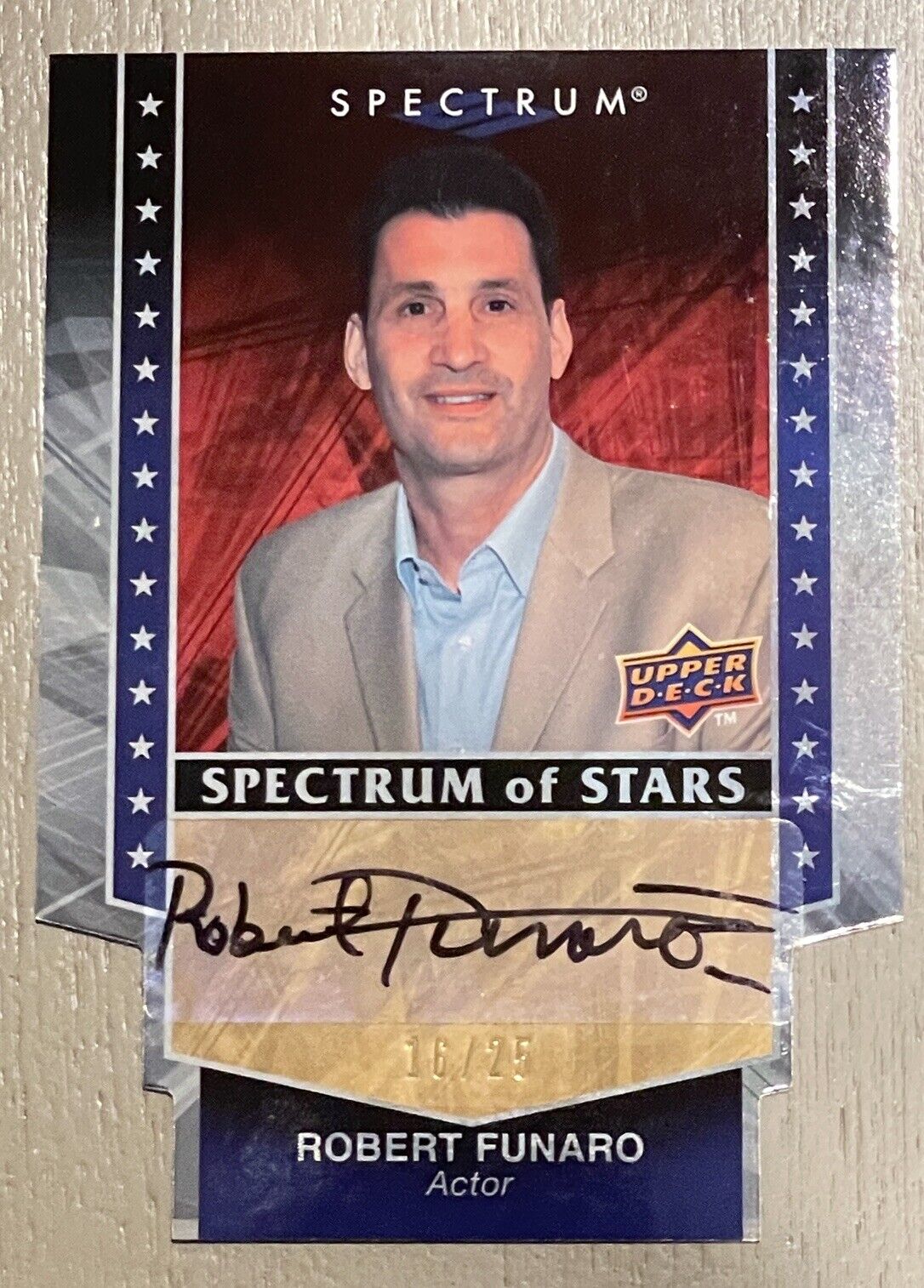 Robert Funaro Spectrum Of Stars 2008 Upper Deck Autograph Signed Card Sopranos