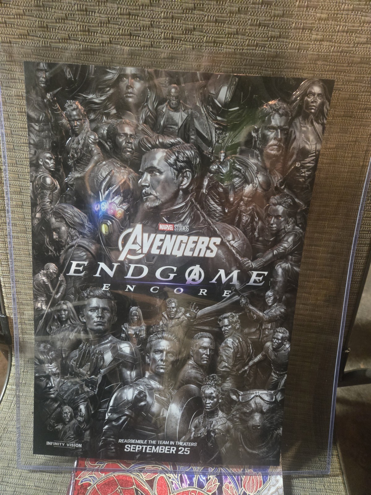 NEW Avengers Endgame Encore Embossed Foil Mini Poster Regal Opening Night MARVEL