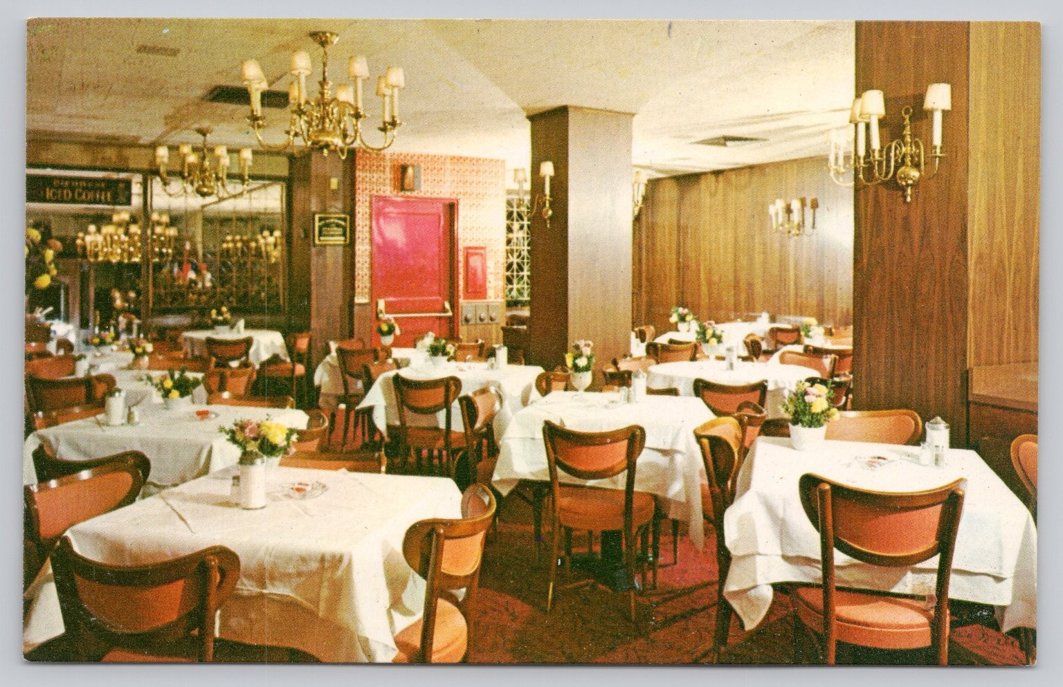 Vintage Kleine Konditorei Cafe & Restaurant NYC Photochrome Postcard Vintage Kleine Konditorei Cafe & Restaurant NYC Photochrome Postcard