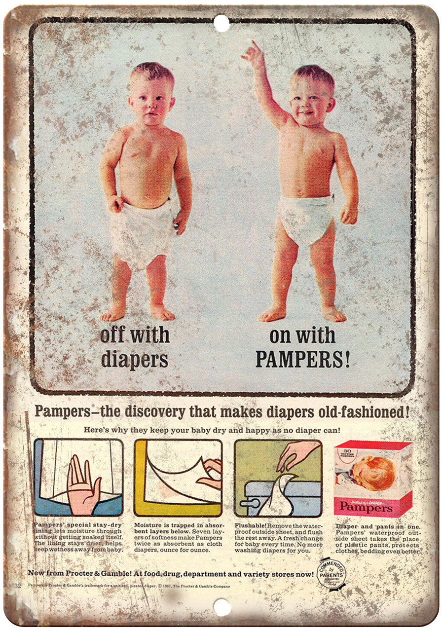 Pampers Proctoer & Gamble Vintage Ad 12 Pampers Proctoer & Gamble Vintage Ad 12