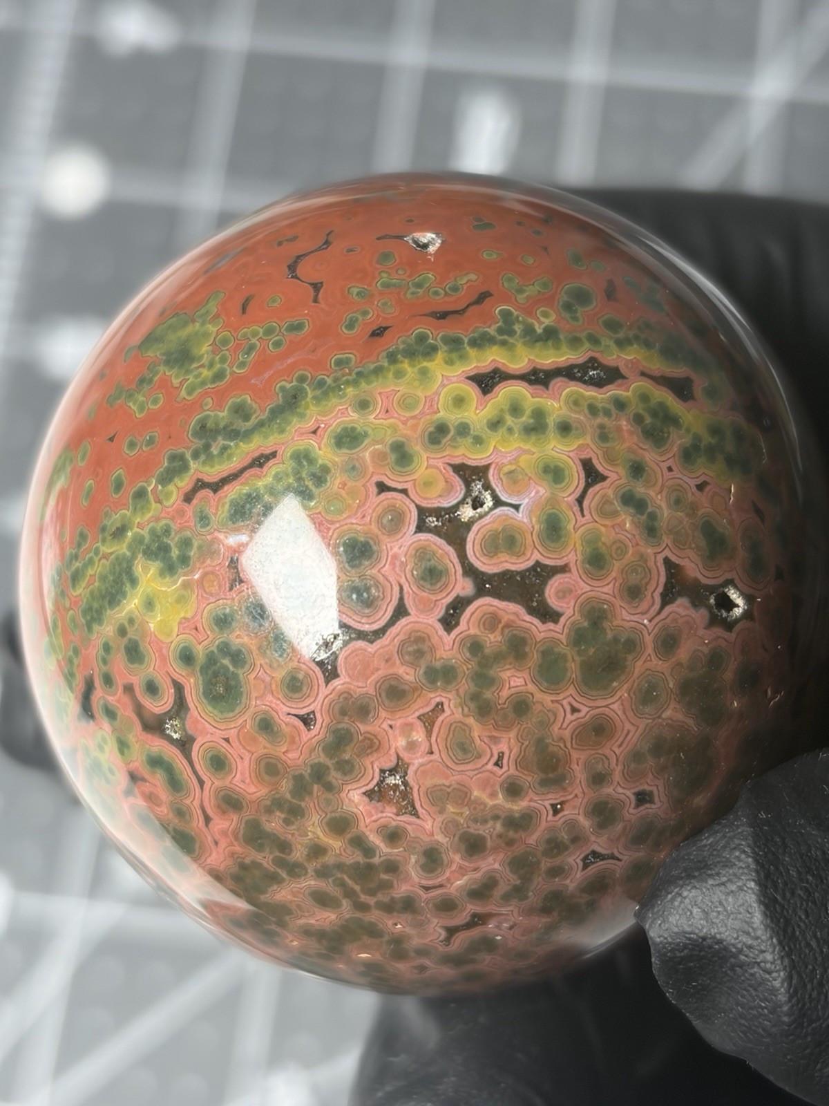 Beautiful Ocean Jasper Colorful Sphere Orbs 