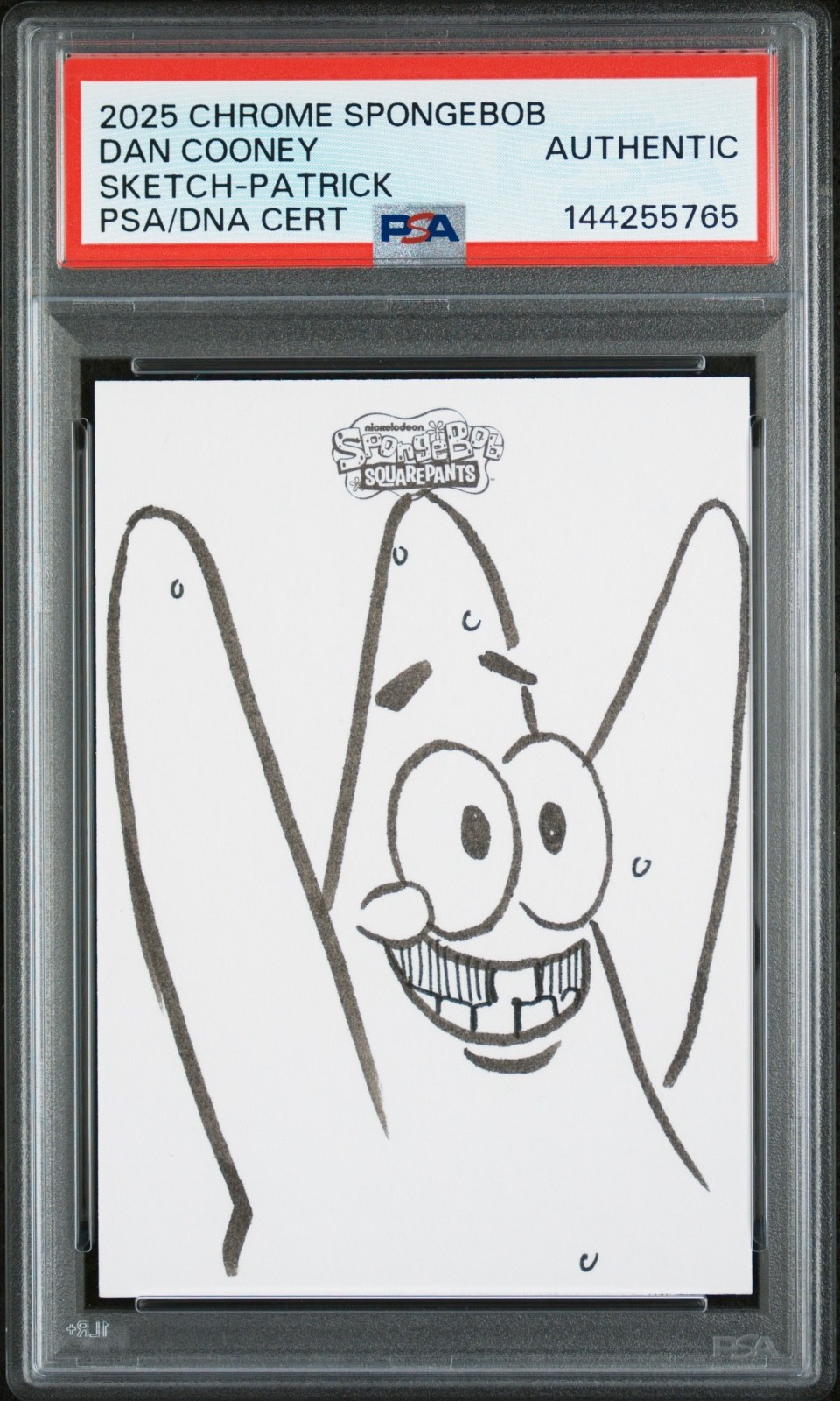 2025 Topps Chrome Spongebob Sketch Patrick Star Signed By Artist #1/1 PSA Auth. 2025 Topps Chrome Spongebob Sketch Patrick Star Signed By Artist #1/1 PSA Auth.