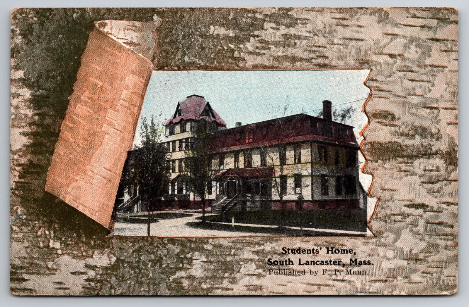 Students Home South Lancaster Massachusetts Atlantic Union College 1912 Postcard