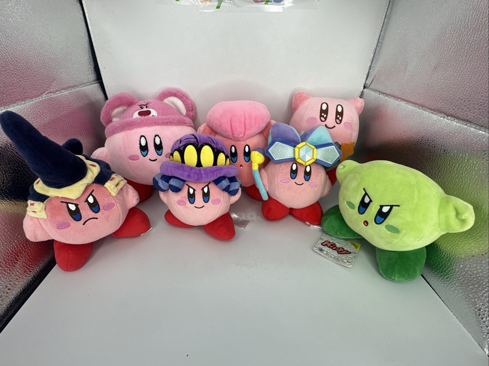 Kirby Plush Lot Set of 6 Costumes Green Kirby Sanei Nintendo 2 NWT