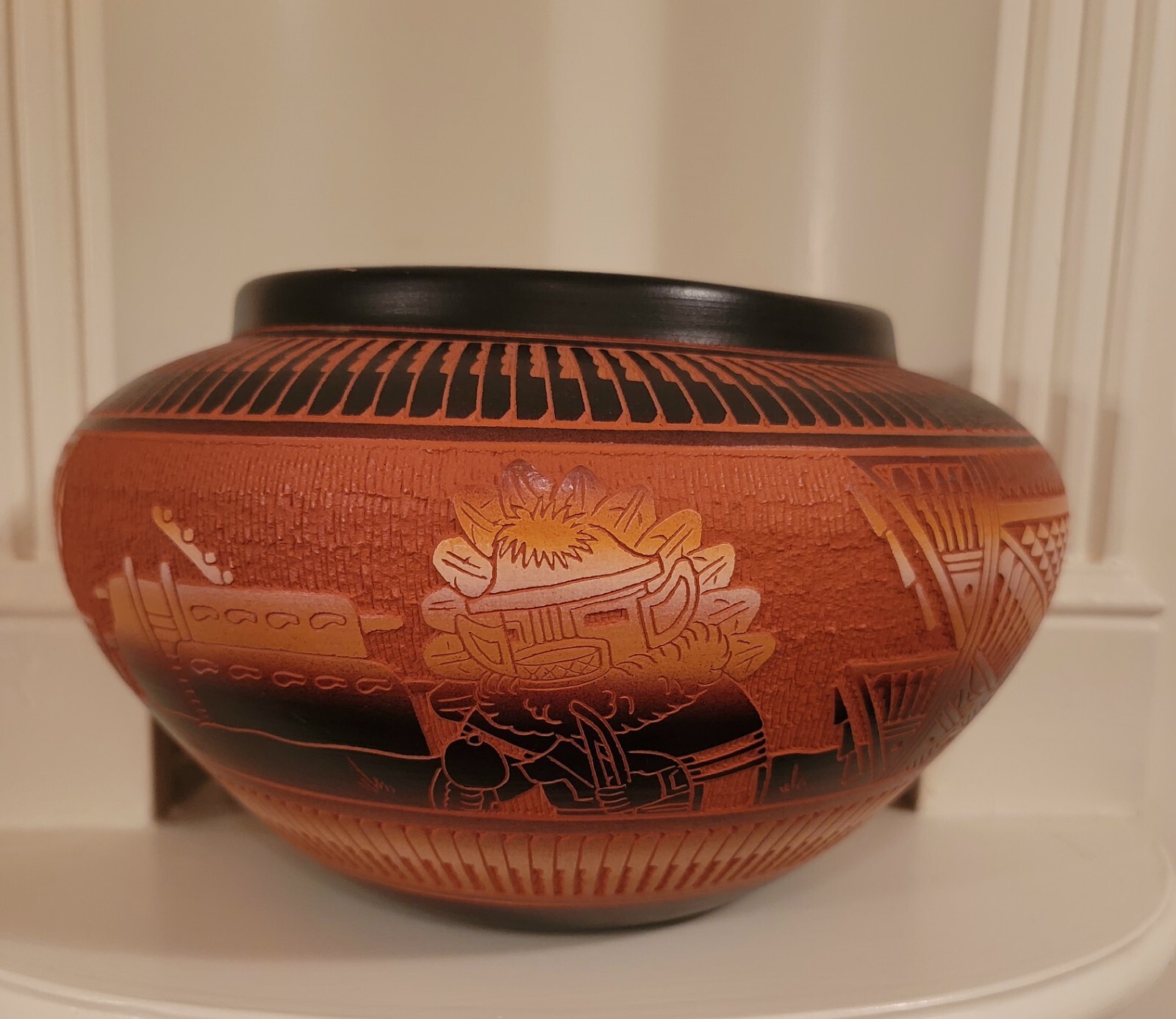 2006 J.R. & Diane Aragon Pottery Vase Acoma-Laguna Indigenous Pueblo New Mexico 2006 J.R. & Diane Aragon Pottery Vase Acoma-Laguna Indigenous Pueblo New Mexico