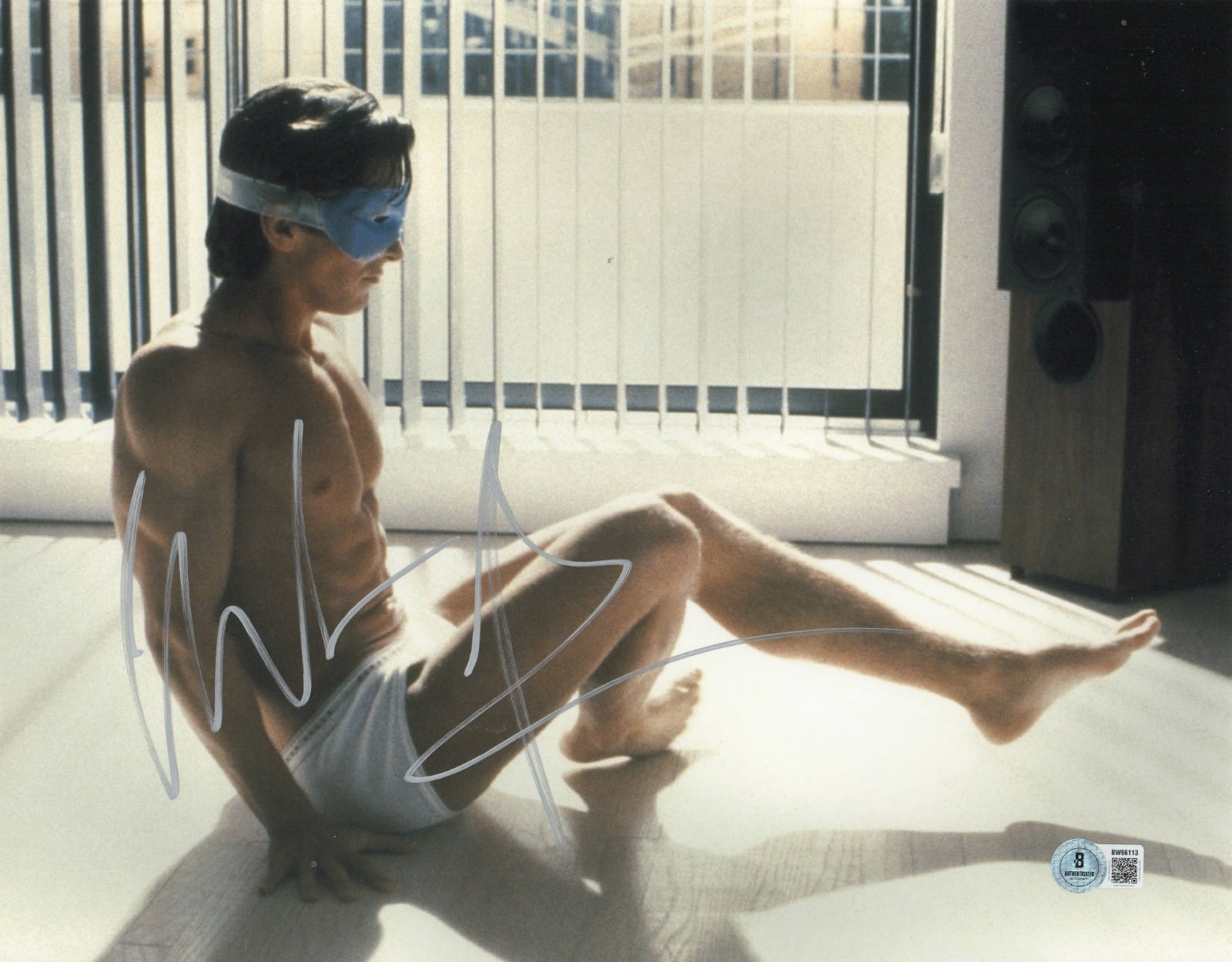 Christian Bale Signed Autograph American Psycho 11x14 Photo Beckett BAS COA Christian Bale Signed Autograph American Psycho 11x14 Photo Beckett BAS COA