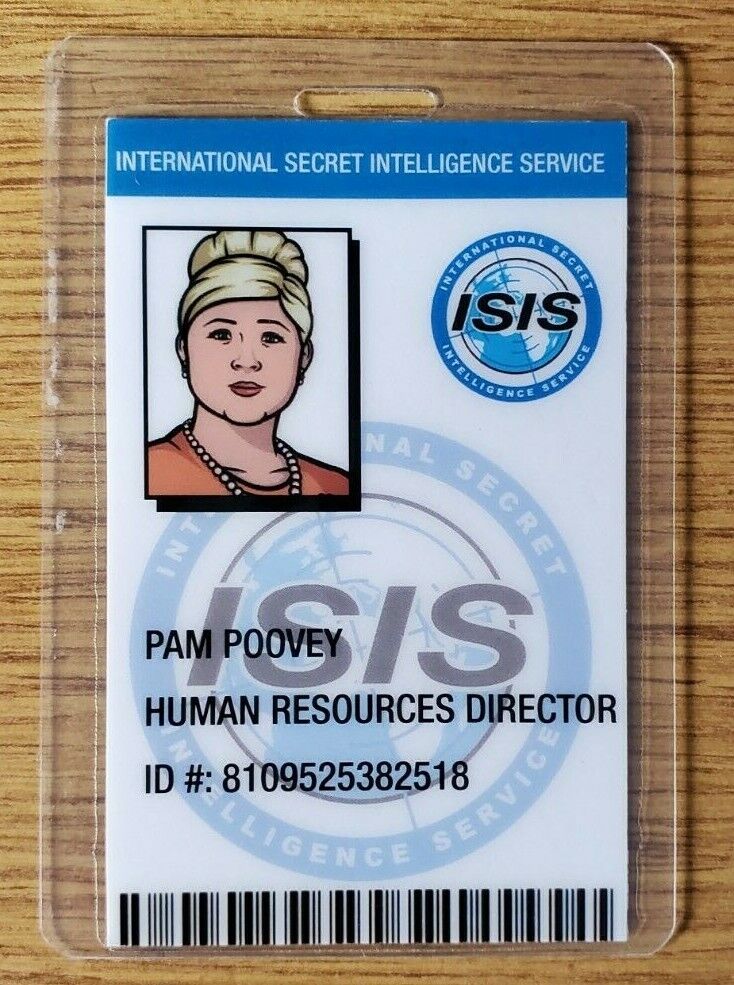 Archer TV Series ID Badge - Pam Poovey Costume prop cosplay 
