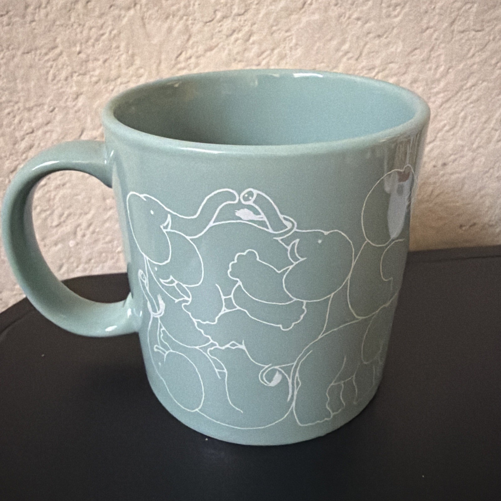 Vintage Taylor & Ng Naughty Elephant Mug 1979 San Francisco Japan Celadon Green Vintage Taylor & Ng Naughty Elephant Mug 1979 San Francisco Japan Celadon Green