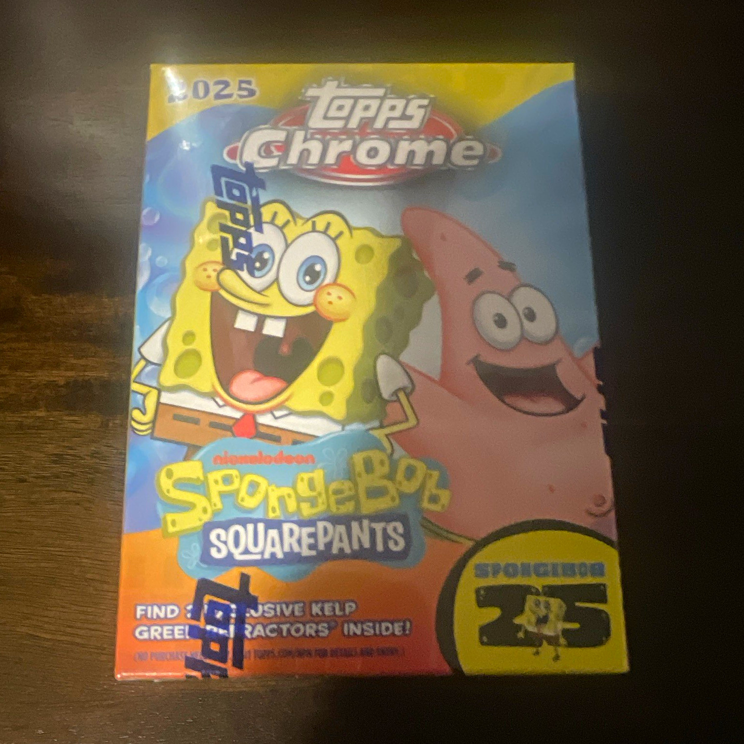 Topps 2025 Chrome SpongeBob SquarePants 25th Anniversary Box 60 Cards Topps 2025 Chrome SpongeBob SquarePants 25th Anniversary Box 60 Cards