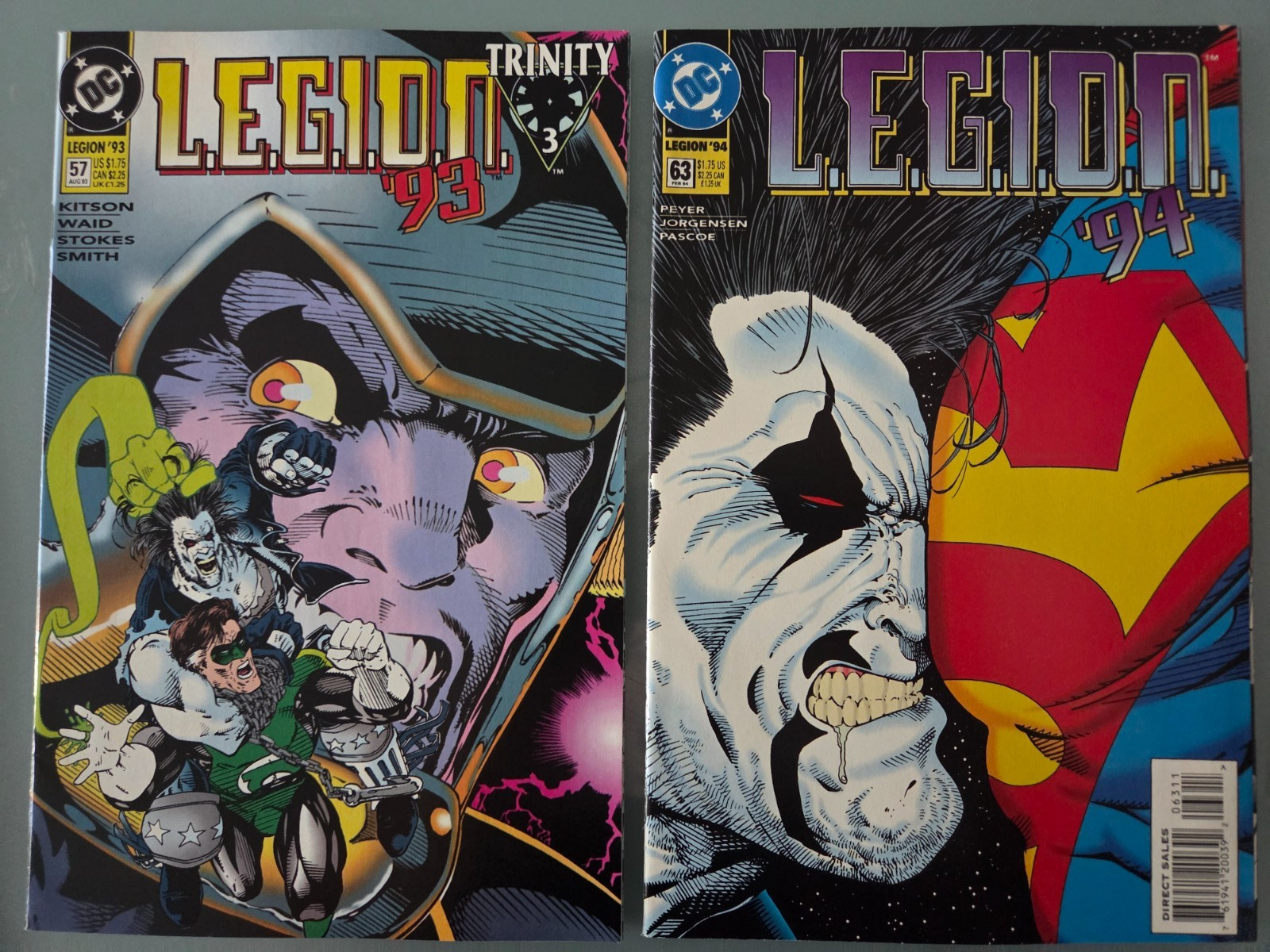 LEGION SET OF 54 ISSUES (1989-1994) RANGING #1-65 LEGION OF SUPER-HEROES LOBO LEGION SET OF 54 ISSUES (1989-1994) RANGING #1-65 LEGION OF SUPER-HEROES LOBO