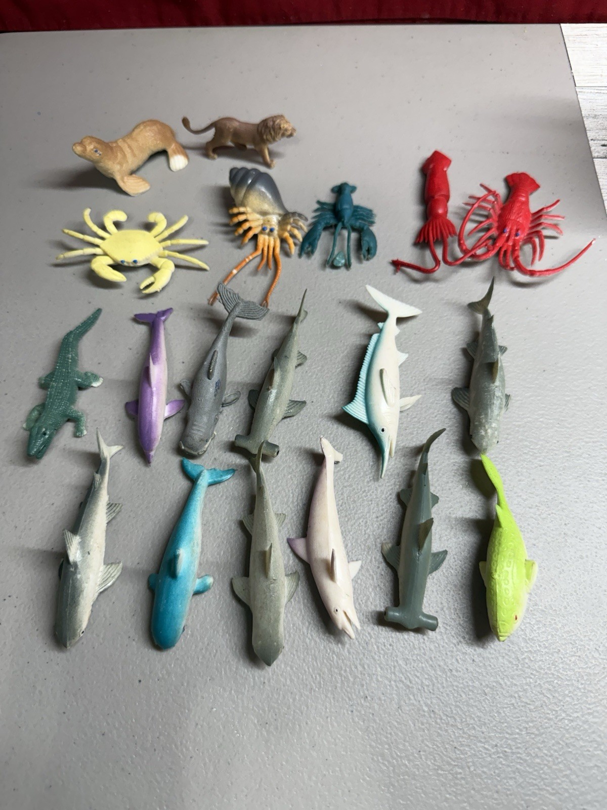 Vintage PVC Marine Animal Figurines Lot made in China Vintage PVC Marine Animal Figurines Lot made in China