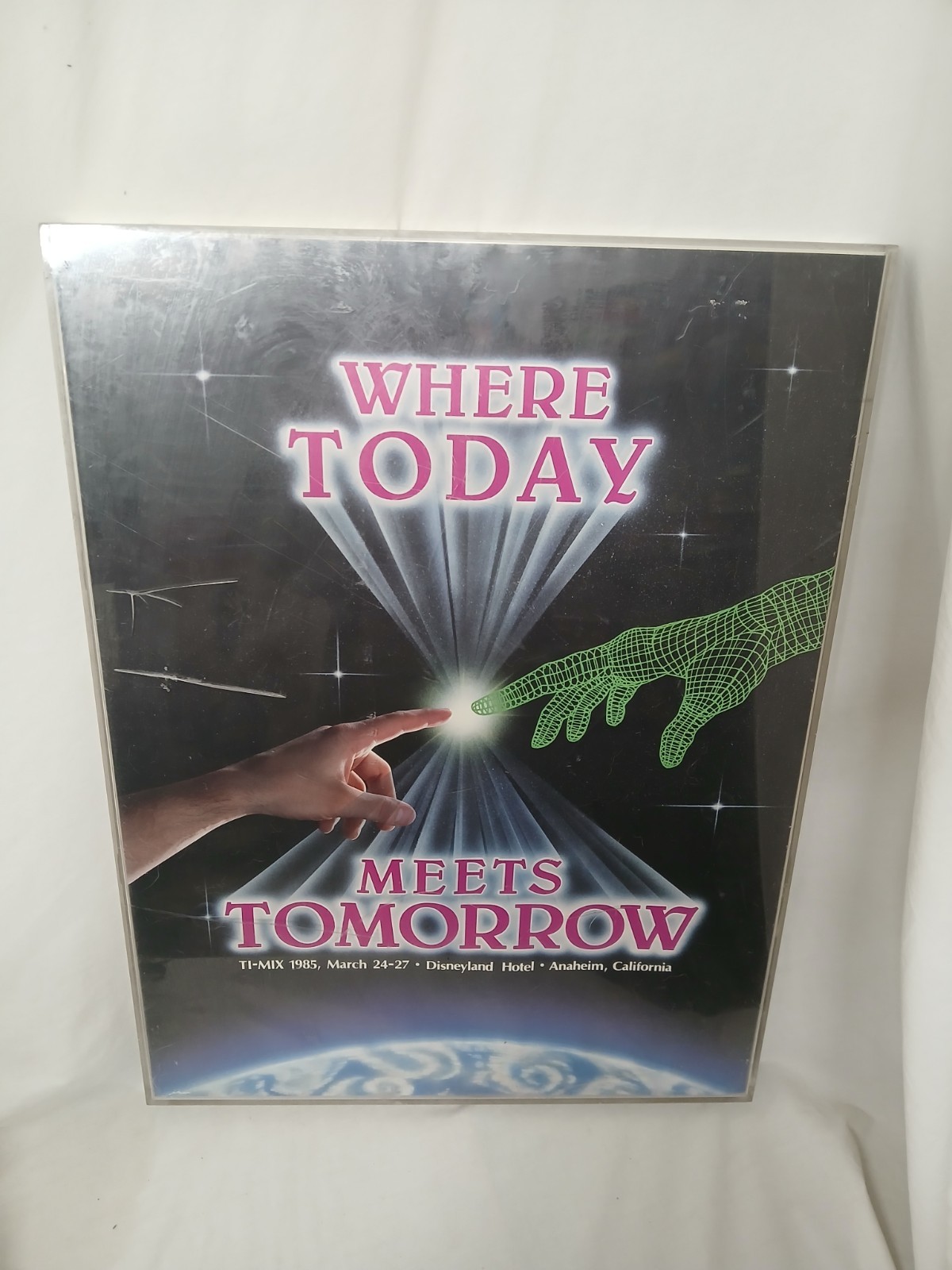 VTG 1985 Disneyland Hotel Technology Event Promo Display Advertisement Disney 