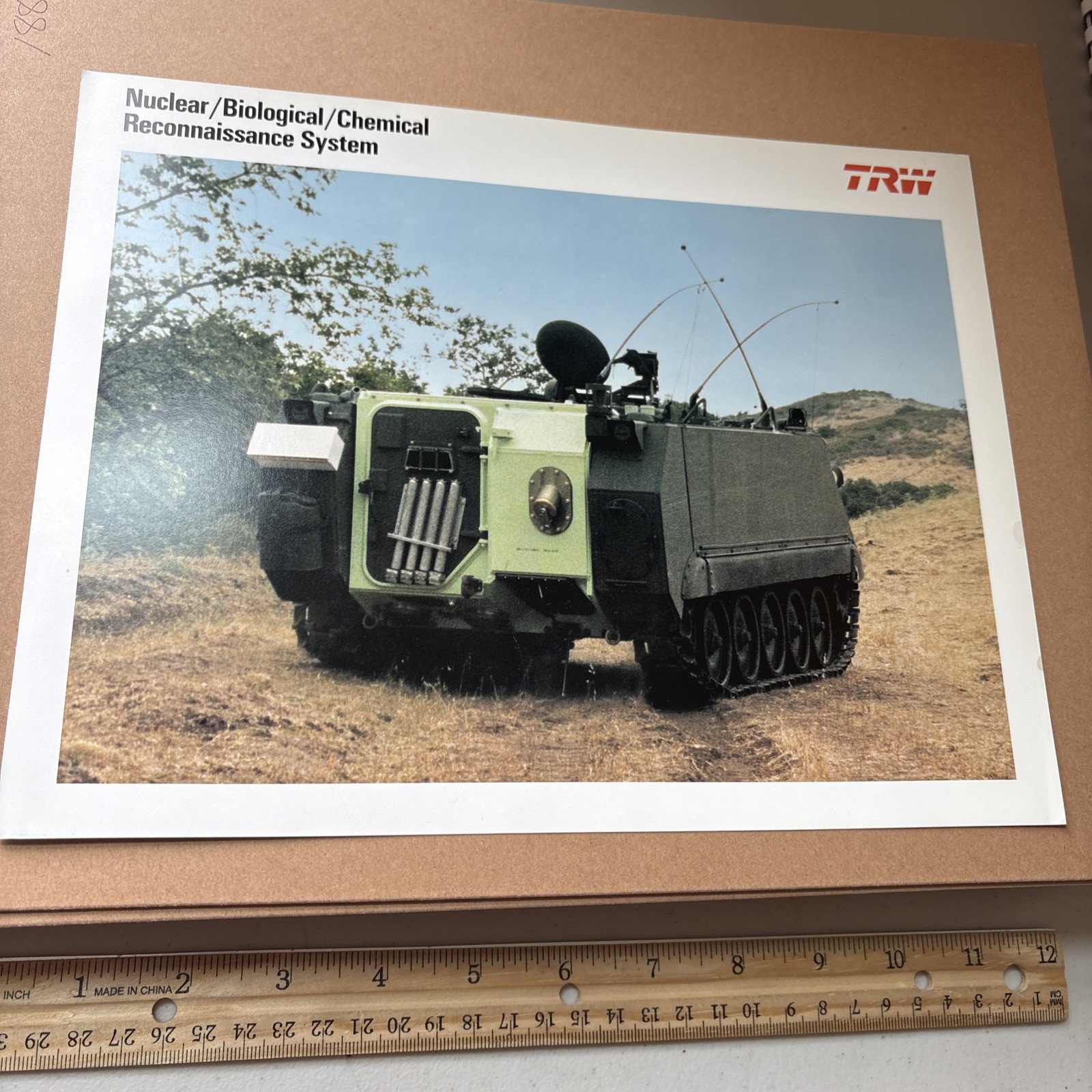 Vintage 1988 TRW Nuclear Biological Chemical Reconnaissance Military Brochure