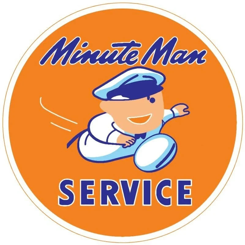 Union Oil Minute Man Service NEW Sign: 24 Union Oil Minute Man Service NEW Sign: 24