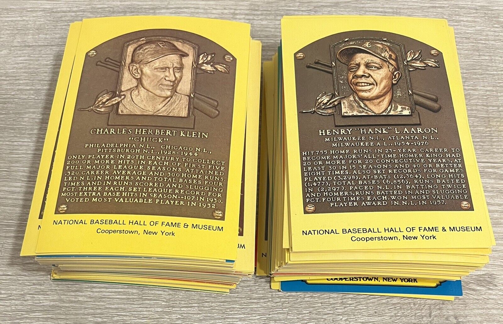 1978 Dexter Hall Of Fame HOF Postcards Lot Of 194 Vintage Baseball Cards