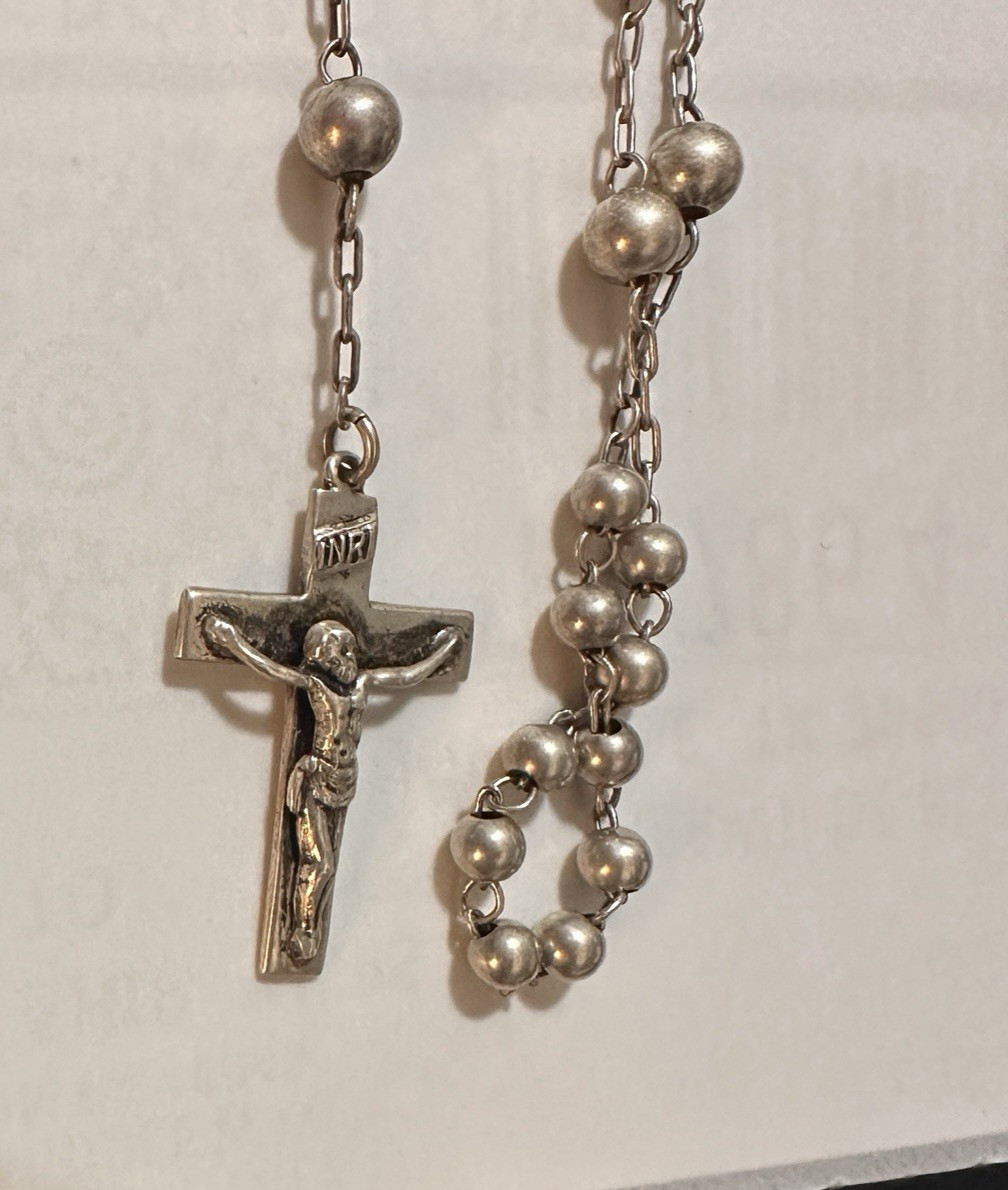 Antique Miniature Sterling Silver Rosary Chatelaine Purse Pendant Case B Co Antique Miniature Sterling Silver Rosary Chatelaine Purse Pendant Case B Co