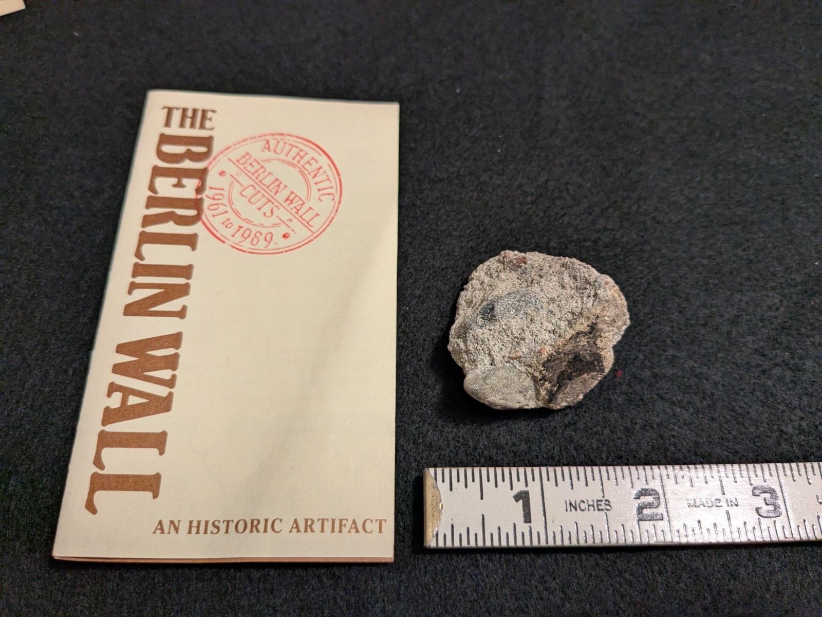 Berlin Wall Authentic Concrete Fragment Berlin Germany Berlin Wall Authentic Concrete Fragment Berlin Germany