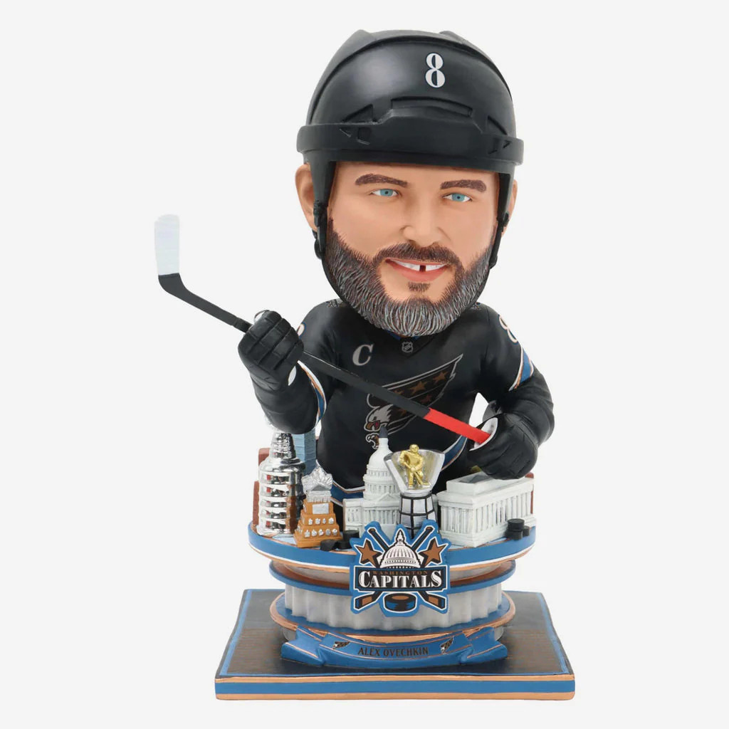 Alex Ovechkin Washington Capitals Black Uniform Bust Bighead Bobblehead NHL Alex Ovechkin Washington Capitals Black Uniform Bust Bighead Bobblehead NHL