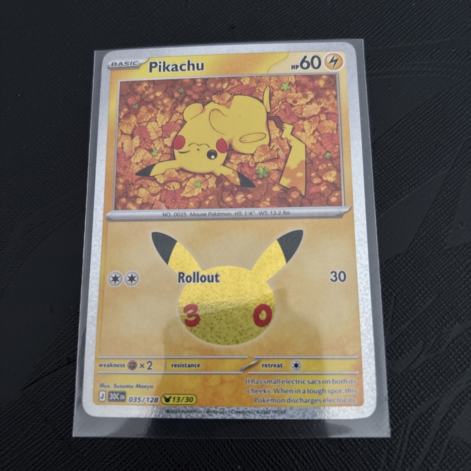 Pikachu - 035/128 13/30 - Holo - Pokémon 30th Anniversary Celebration Pikachu - 035/128 13/30 - Holo - Pokémon 30th Anniversary Celebration