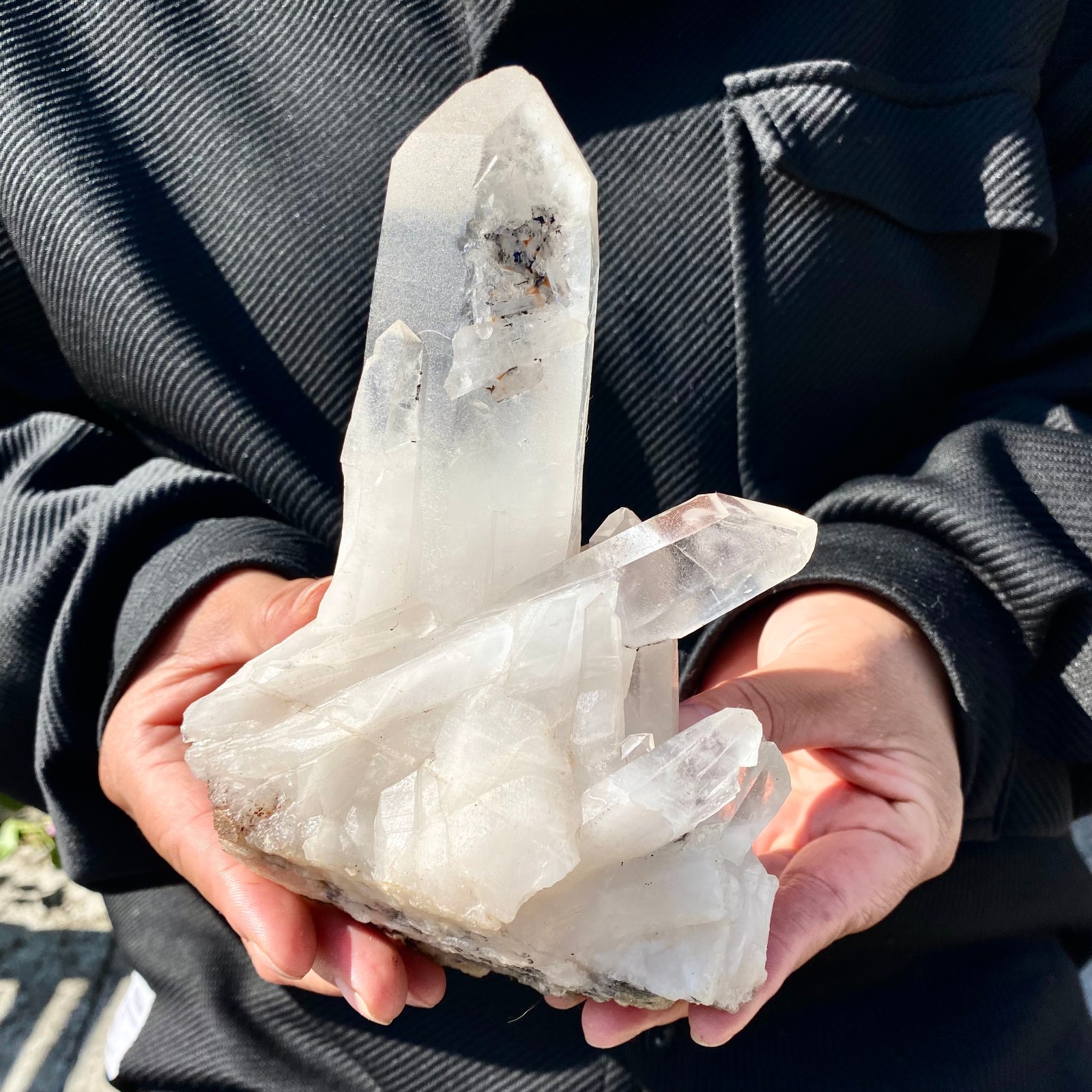 2.45LB A+++ Large Himalayan top quartz clusters/mineral samples - 2.45LB A+++ Large Himalayan top quartz clusters/mineral samples -
