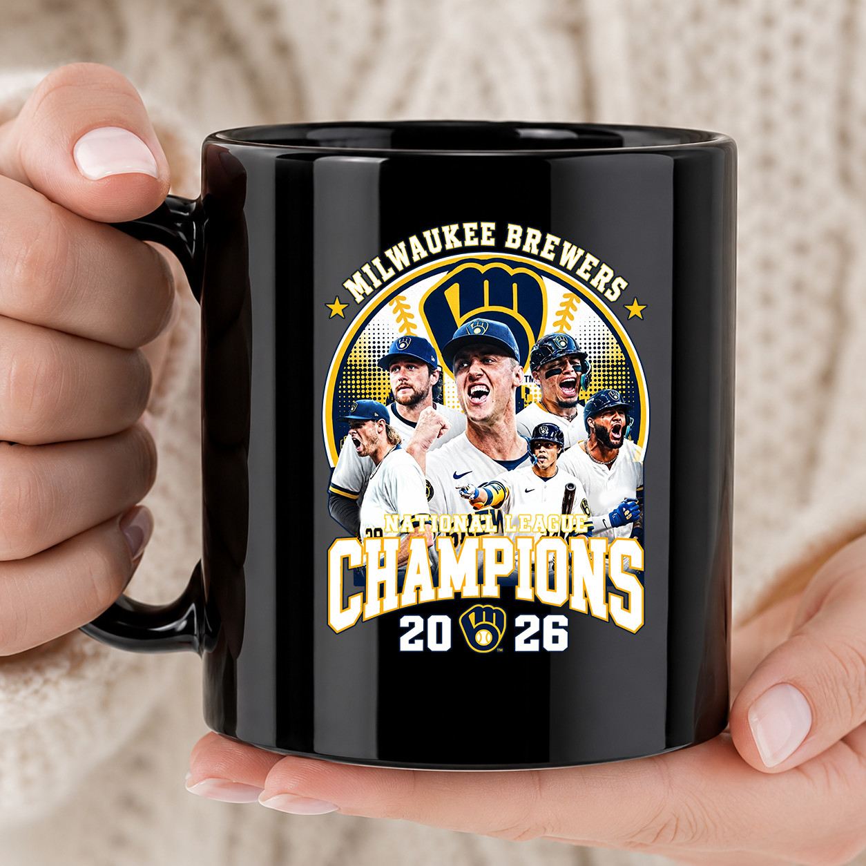 Milwaukee Brewers 2026 National League Champions Mug - Mug 11oz, V03 Milwaukee Brewers 2026 National League Champions Mug - Mug 11oz, V03