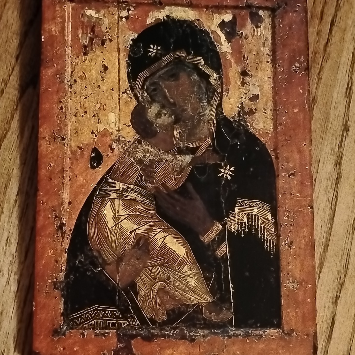 Antique Virgin Of Vladimir icon Antique Virgin Of Vladimir icon