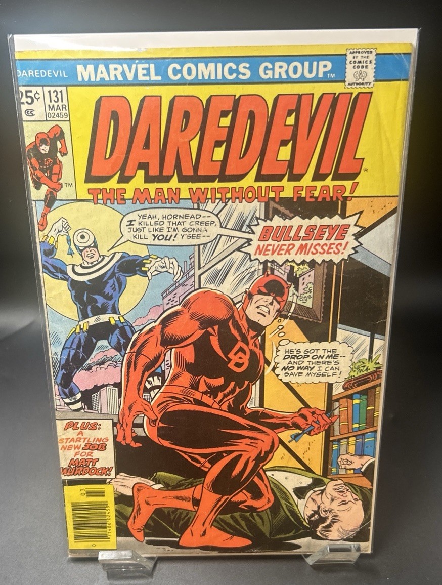 Daredevil #131 Good To Very Good Cond 1976 1st app. Bullseye (Stamp Intact) Daredevil #131 Good To Very Good Cond 1976 1st app. Bullseye (Stamp Intact)