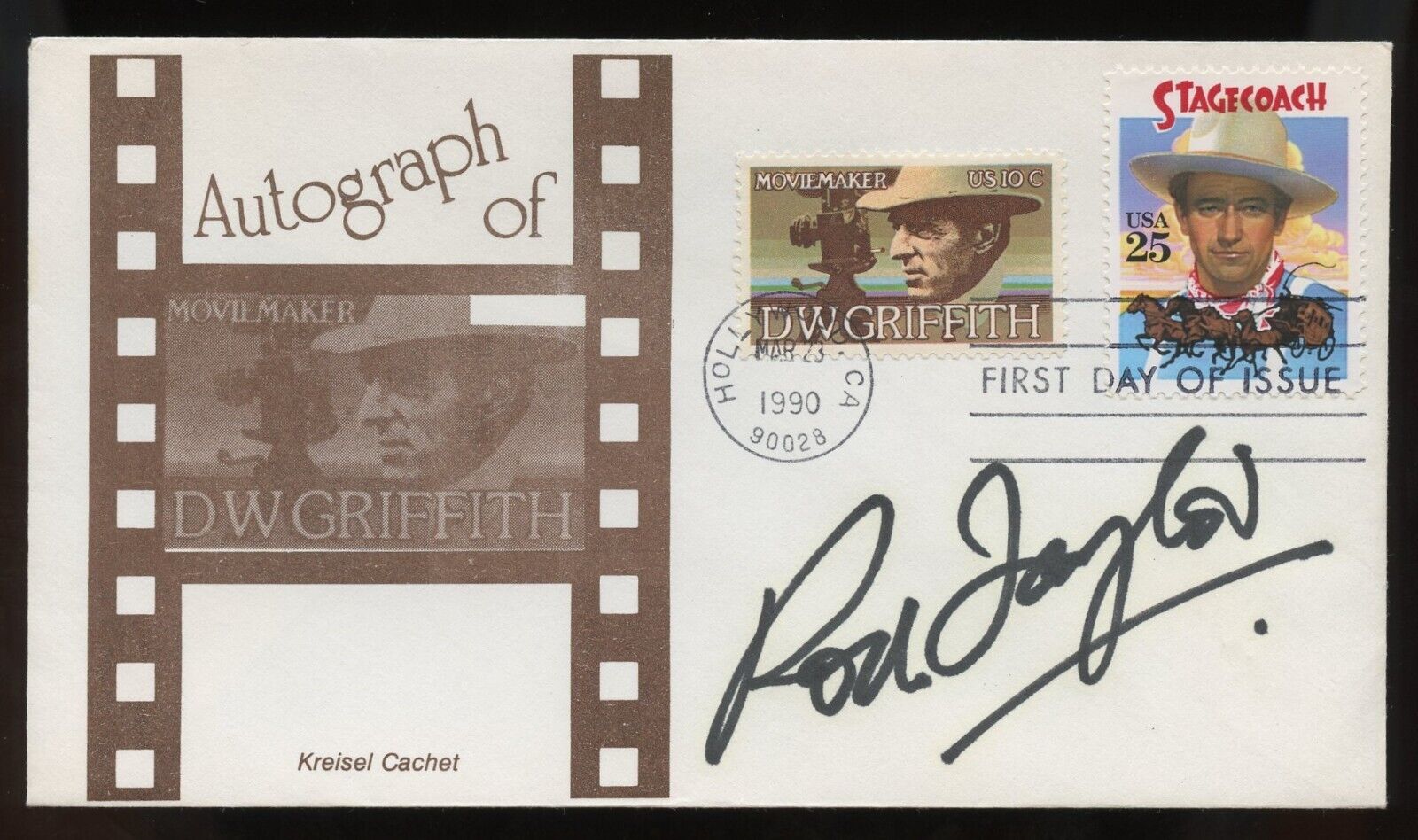 Rod Taylor d2015 signed autograph auto Australian Actor in The Time Machine FDC
