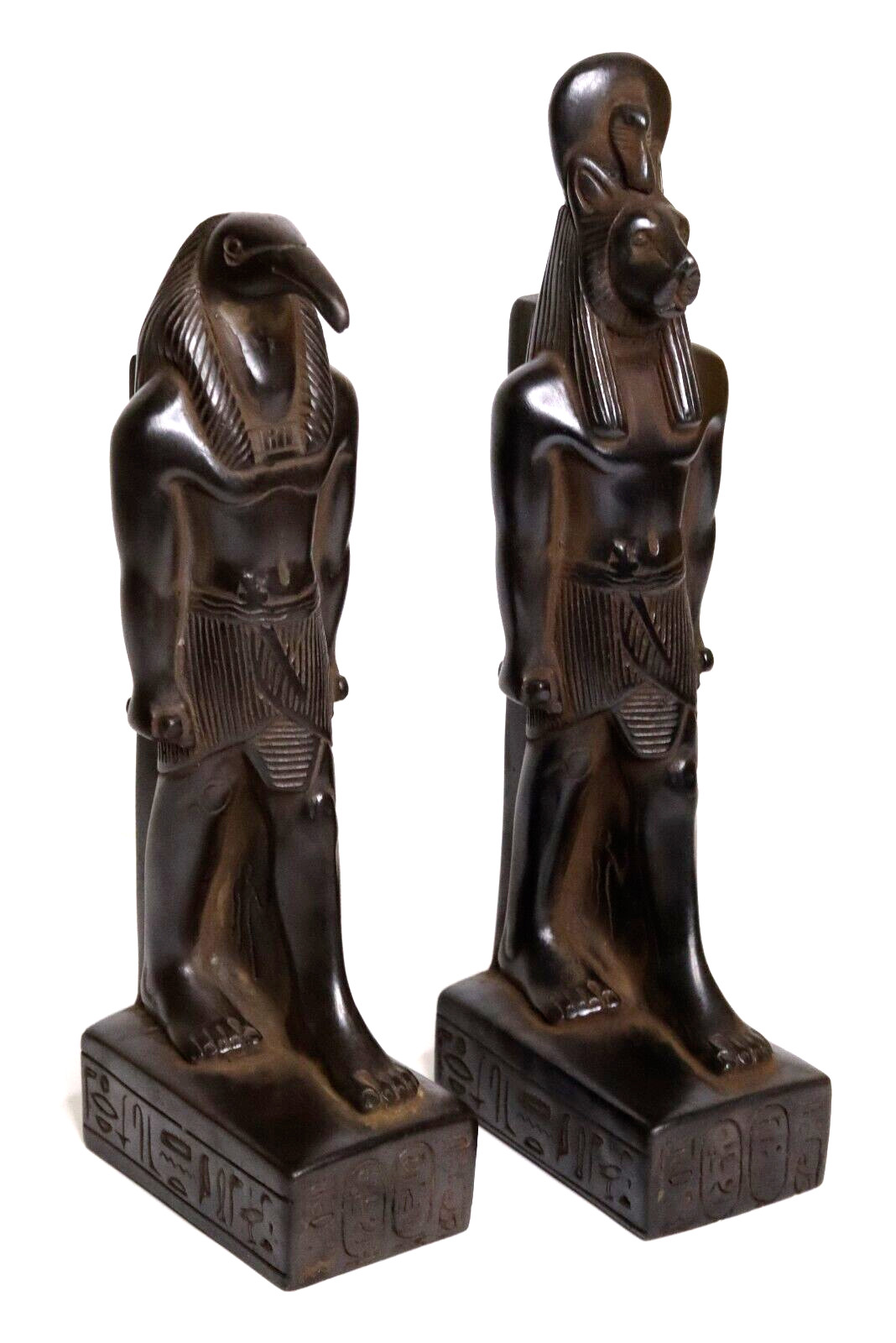 2 Egyptian Antiques Statue Thoth and Sekhmet Goddess Egypt Handmade Stone 2 Egyptian Antiques Statue Thoth and Sekhmet Goddess Egypt Handmade Stone
