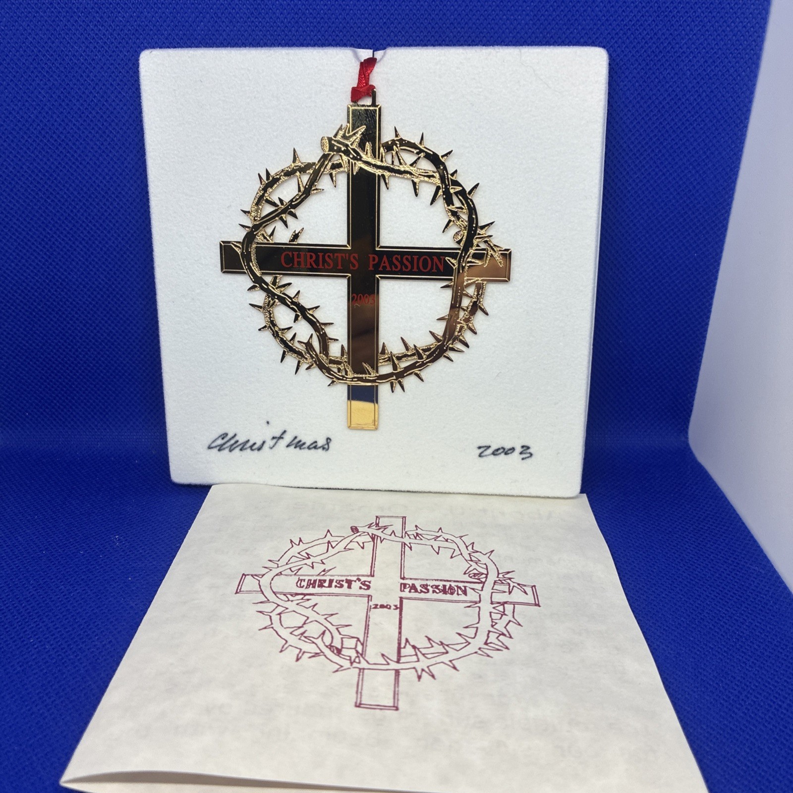 Vintage 2003 John Pils Ornament – Christ’s Passion – Signed Metal