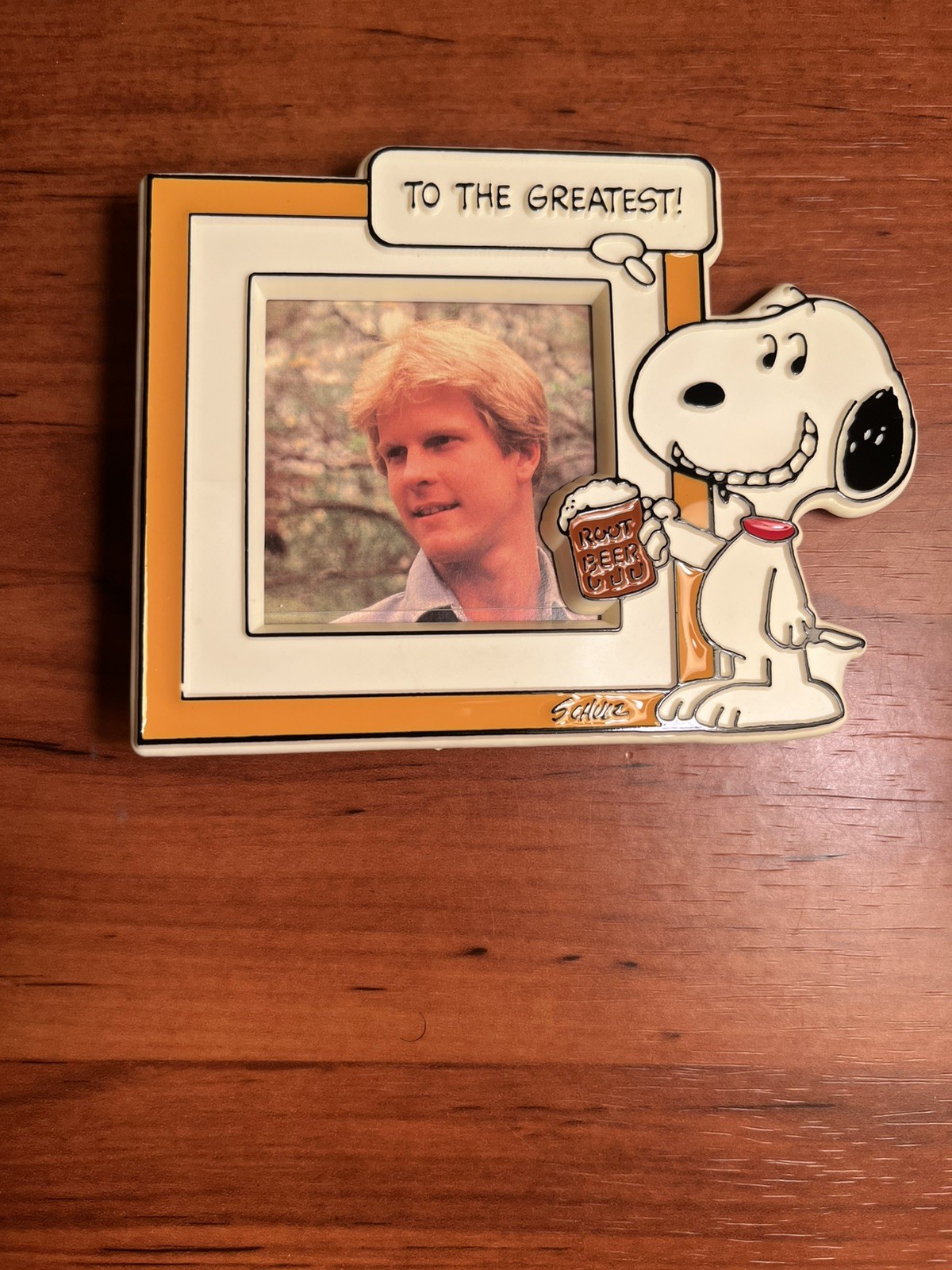 Vintage Small Snoopy Peanuts To The Greatest Plastic Picture Frame New
